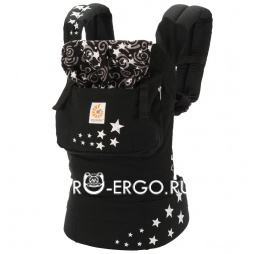 картинка Эрго-рюкзак (черный со звездами)